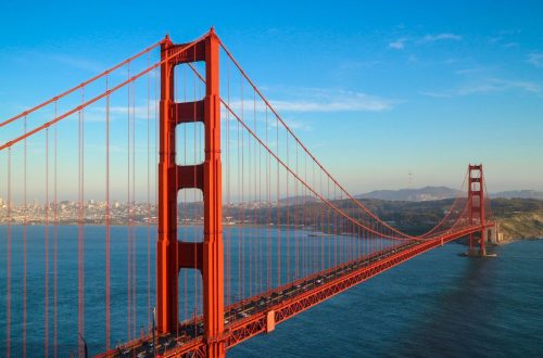 View of Golden Gate Bridge, one of the top touristy things to do in San Francisco